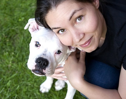 Woman with dog