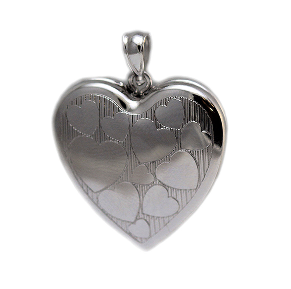 Sterling Silver Heart Cremation Ash Holder Locket with Picture
